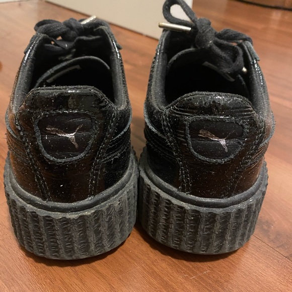 Puma x fenty by Rihanna limited edition black patent platform creeper sneakers - Picture 3 of 5